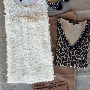 Womens 3 piece summer outfit - Ankle pants 2 tops